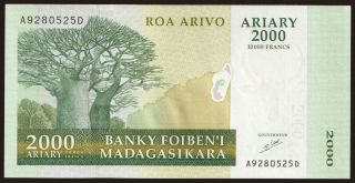 2000 ariary, 2003