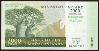 2000 ariary, 2007