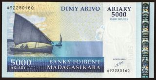 5000 ariary, 2007
