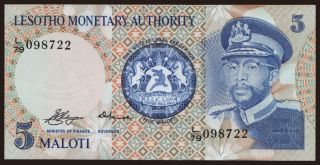 5 maloti, 1979