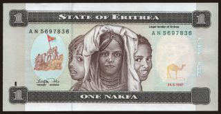 1 nakfa, 1997