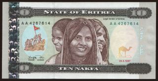10 nakfa, 1997