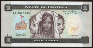 1 nakfa, 1997