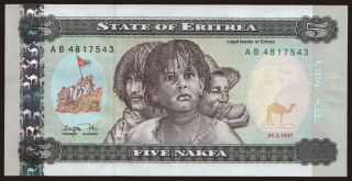 5 nakfa, 1997