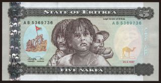 5 nakfa, 1997