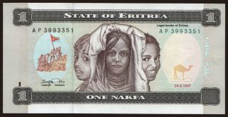 1 nakfa, 1997