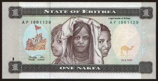 1 nakfa, 1997