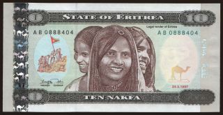 10 nakfa, 1997