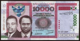 10.000 francs, 2009
