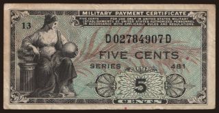 MPC, 5 cents, 1951