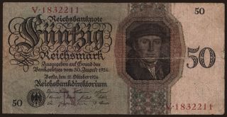 50 Reichsmark, 1924, N/V