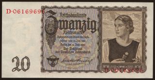 20 Reichsmark, 1939