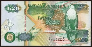 20 kwacha, 1992