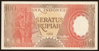 100 rupiah, 1964