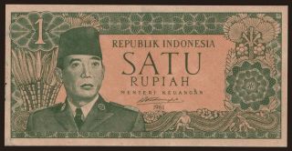 1 rupiah, 1961