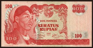 100 rupiah, 1968