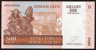 500 ariary, 2004