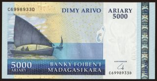 5000 ariary, 2009