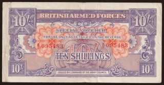British Armed Forces, 10 shillings, 1946