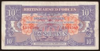 British Armed Forces, 10 shillings, 1946