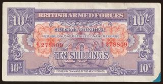 British Armed Forces, 10 shillings, 1946