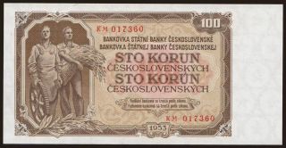 100 korun, 1953 100 korun, 1953