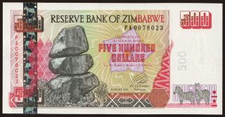 500 dollars, 2001