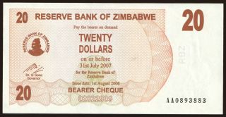 20 dollars, 2006