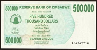 500.000 dollars, 2007