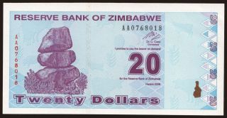 20 dollars, 2009