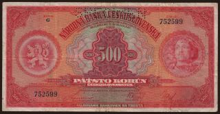 500 korun, 1929
