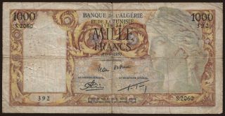 1000 francs, 1957