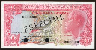 50 dobras, 1977, SPECIMEN