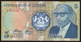 5 maloti, 1989