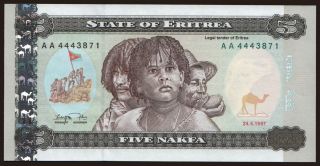 5 nakfa, 1997