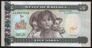 5 nakfa, 1997