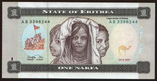 1 nakfa, 1997