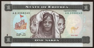 1 nakfa, 1997