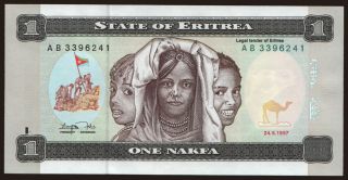 1 nakfa, 1997