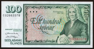 100 kronur, 1961