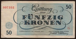 Theresienstadt, 50 Kronen, 1943