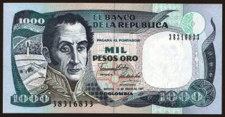 1000 pesos, 1991