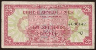 British Armed Forces, 2 shillings 6 pence, 1946