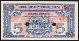 British Armed Forces, 5 shillings, 1961