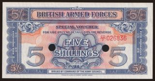 British Armed Forces, 5 shillings, 1961