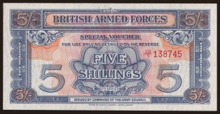 British Armed Forces, 5 shillings, 1961