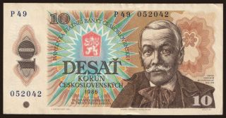 10 korun, 1986