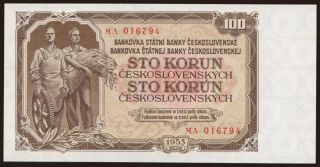 100 korun, 1953