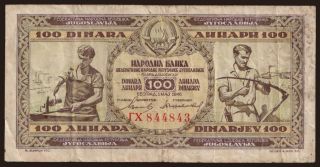100 dinara, 1946