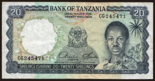 20 shillings, 1966